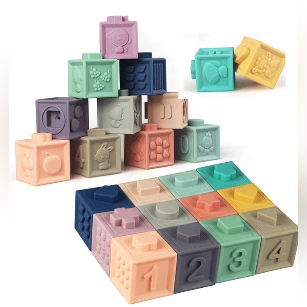 Soft Stacking Blocks for Baby Used like  New